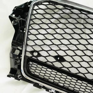 กระจังหน้ารถยนต์ PNB ABS รุ่นใหม่ สไตล์ RS3 สำหรับ Audi A3 8V S3 ปี 13-16 |   โครเมียมสีดำกรอบล่าง |   ประกอบด้วยอุปกรณ์เสริมตราสัญลักษณ์ |   3 เดือน - Product Image 5
