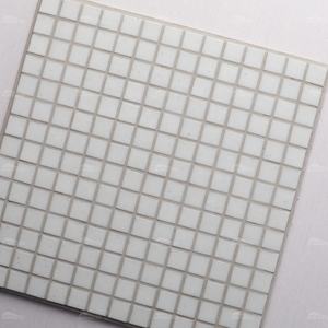 מפעל ישיר מכירה אמבטיה ספא מקלחת כיכר פסיפס <span class=keywords><strong>1</strong></span> אינץ חם להמיס ססגוני זכוכית אריח Mosaico שחייה בריכה לבן אריח - Product Image 2