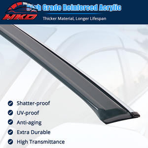 Pare-soleil de style OE pour Honda Accord 18-25 Sedan avec garniture chromée en acrylique, 4 pièces, protection des vitres latérales des portes de voiture - Product Image 4