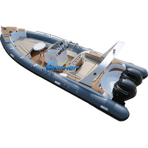 Bateau de pêche familial de luxe 13 capacités RIB 760B Patrol Hypalon 25ft bateau de pêche gonflable rigide - Product Image 3