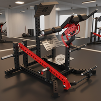 Machine à développer les fessiers RUNTEK avec plaque de poids réglable, nouveau design, salle de sport, musculation, entraînement de force, matériau en acier
