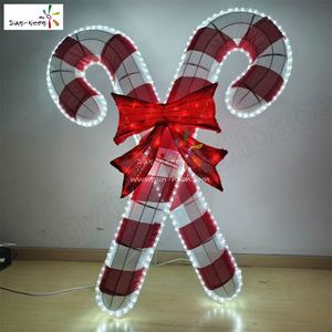 Decoración de Navidad al aire libre Motif Light con bastón de caramelo Esculturas de luz al aire libre - Product Image 1
