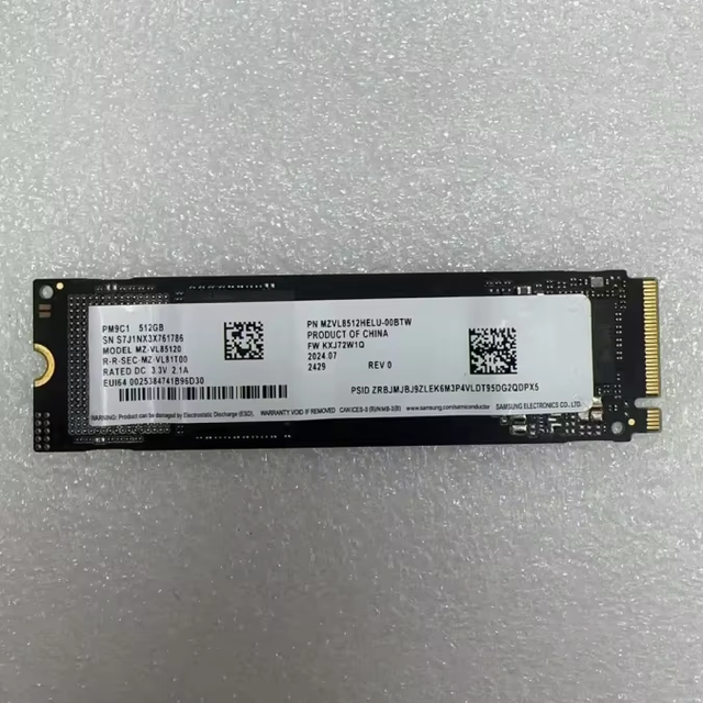 Used PM9C1  NVMe SSD MZVL8512HELU PCIe 4.0 M.2