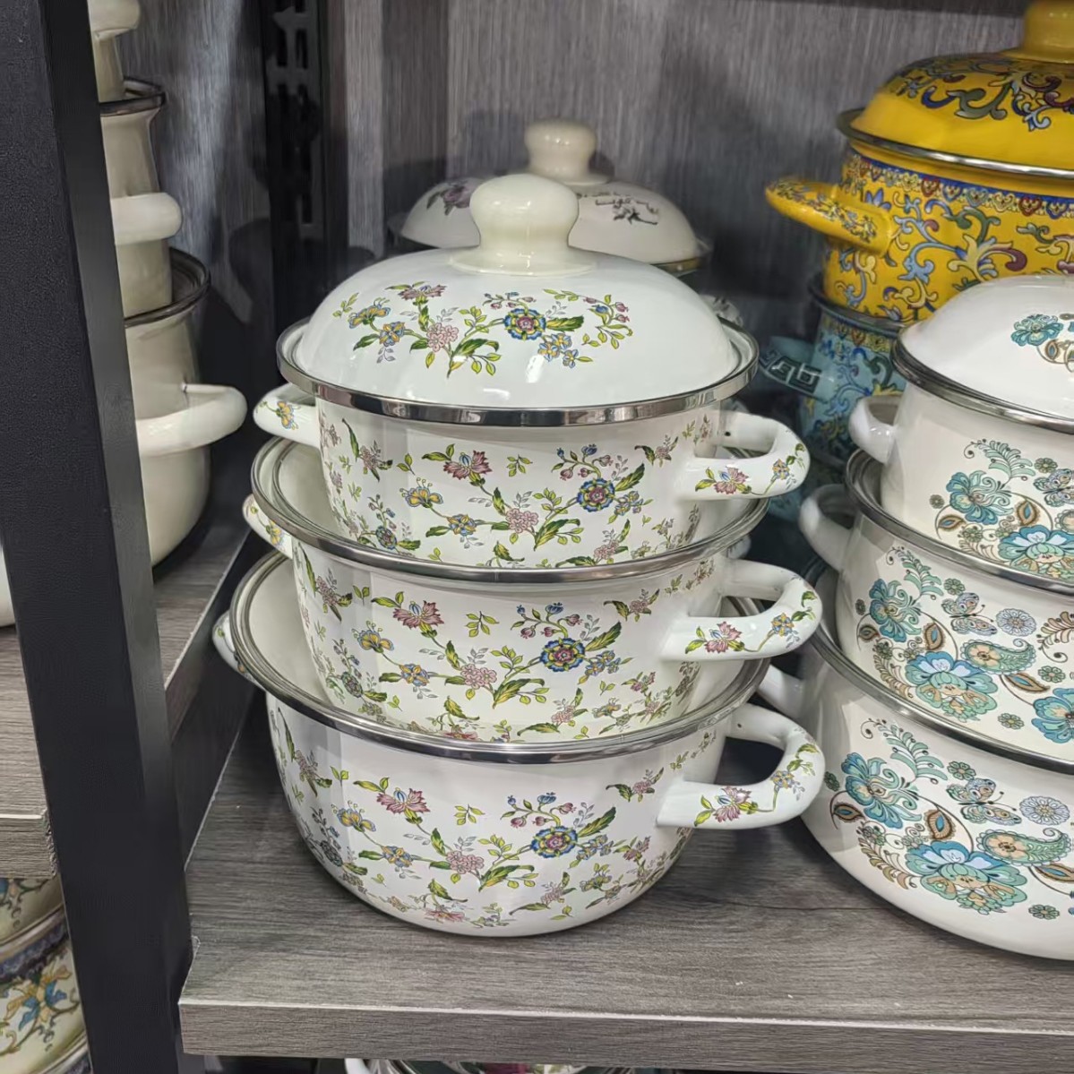 ensemble de pots aromatiques blancs 3 pièces