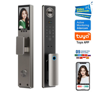 Qunn Nhà Máy Trực Tiếp Kỹ Thuật Số 3D Mặt & Nhận Dạng Dấu Vân Tay Thông Minh Khóa Cho Cửa Gỗ <span class=keywords><strong>Wifi</strong></span> Ứng Dụng Điều Khiển Nhôm Keyless - Product Image 4