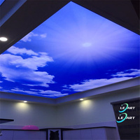 LeArt Custom Fabric 5M UV print Translucent Illumination light diffuseur film Ceiling Designs