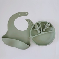 1 pièce, set de Table pour enfants LFGB, en Silicone, pièce de monnaie certifié