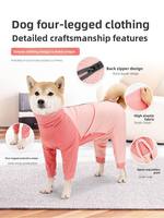 Vêtements pour animaux Fishprincess, toutes saisons, col haut anti-chute de poils, style classique à fermeture éclair, vêtements pour animaux