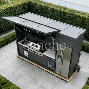 Station de barbecue familiale de haute qualité, ignifuge, étanche, cuisine extérieure, cabane de barbecue, Europe - Product Image 3
