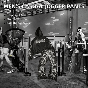 Tuta da Ginnastica Leggera da Uomo Stile Giovane, Casual, Morbida, a Gamba Dritta, con Vita Elastica e Inguine Profondo, Ideale per Jogging - Product Image 3