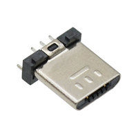 Conector macho tipo B de 5 pines de alta calidad, Micro USB 2,0, puerto de carga de carcasa niquelada, placa PCB, enchufe macho