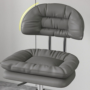 Factory Wholesale Nail <b>Stool</b> Moved Backrest Chair Ergonomic Modern Synthetic PU Leather barber Chair - Product Image 5