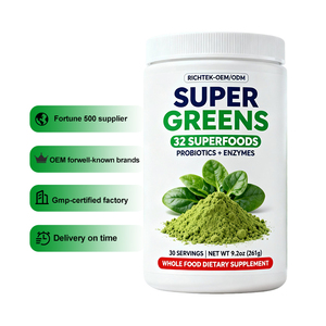 Precio al por mayor Nueva llegada 32 Nutrientes Super Greens Polvo Superfood Green Juice Powder Green Superfood Powder Supergreens - Product Image 1