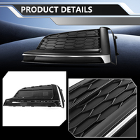 Grille de protection de phare antibrouillard avant de voiture de haute qualité avec garantie, finition brillante en nid d'abeille pour Audi A5 2017 2018 2019