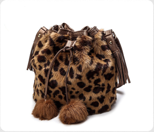 Bán Buôn Phụ Nữ Da Lông Túi Xách Phụ Nữ Vai Túi Ví Mờ Lông Xô Túi <span class=keywords><strong>Leopard</strong></span> Mô Hình Túi Sang Trọng - Product Image 1