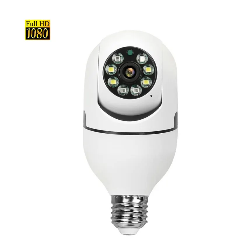 Auto tracking 1080P Mini Cloud Clear Smart Camera Bulb Wifi CCTV Socket Camera E27 Holder Wireless Security Surveillance Camera