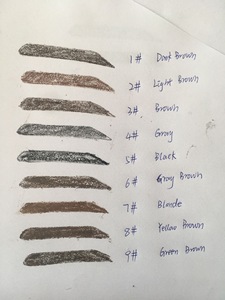 Vente en gros de stylo à sourcils liquide végan organique imperméable à l'eau avec logo personnalisé marque privée sans cruauté aux yeux <span class=keywords><strong>crayon</strong></span> à sourcils avec brosse - Product Image 3