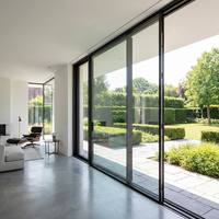 Ventana Corredera de Aluminio con Rotura de Puente Térmico, Doble Acristalamiento, Insonorizada y de Alta Eficiencia Energética para Villas Modernas, Hoteles y Escuelas