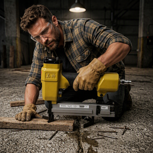 Pistola Clavadora Neumática Industrial TS-HJ25 MEITE <span class=keywords><strong>para</strong></span> <span class=keywords><strong>Marcos</strong></span> de Hierro, <span class=keywords><strong>Grapadora</strong></span> de Clavos <span class=keywords><strong>en</strong></span> <span class=keywords><strong>V</strong></span> de 15 mm, Gran Capacidad, 3 Meses de Garantía, OEM Personalizado - Product Image 4