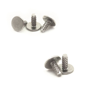 En stock : 3 rivets moletés en fer zingué <span class=keywords><strong>de</strong></span> 7 mm - Fixations texturées en acier galvanisé pour chaussures et articles en cuir - Product Image 2