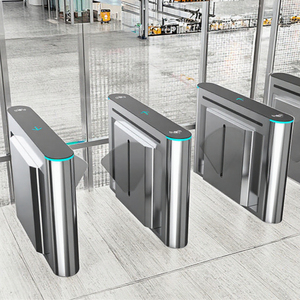 Ngoài trời không thấm nước thép không gỉ flapturnstile cơ chế tự động Cánh Flap rào cản cửa quay RFID kiểm soát truy cập - Product Image 6