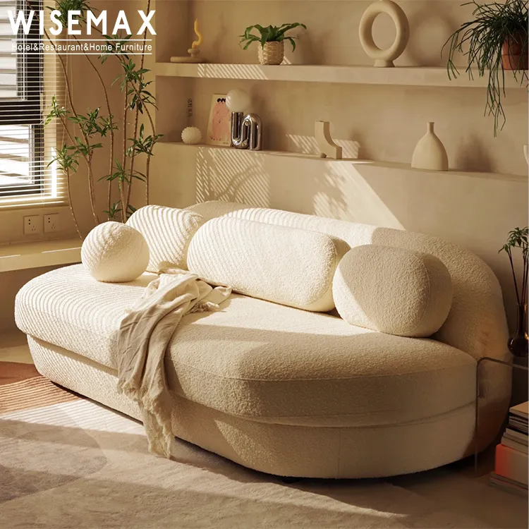 WISEMAX FURNITURE Modern soft chair living room cushion leisure accent customized velvet sofa