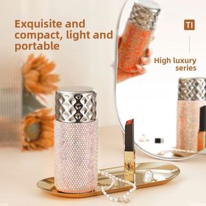 Luxury Women Pure Titanium Diamond Lipstick Insulated Cup Portable Magnetic Lid Gift <b>Box</b> Package for Gifting - Product Image 2