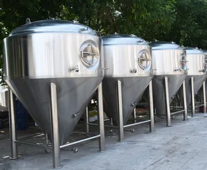 Equipamento de fermentação de cerveja em aço inoxidável 1500L tanques encamisados