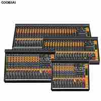 Carte son de mixage audio DT16 Pro avec affichage de niveau double 12 bandes, console de mixage 16 canaux pour l'enregistrement, le streaming DJ et le monitoring des écouteurs