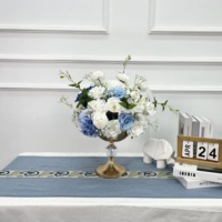 Usine de fleurs artificielles DKB, vente en gros de centres de table pour mariage, décorations de table, boule de fleurs artificielles en soie