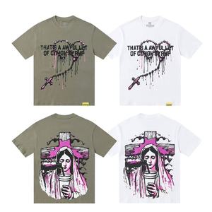 T-shirt classica nera a maniche corte ALOCS COUGH SYRUP, prodotta da produttori di abbigliamento, 100% cotone, personalizzabile per uomo - Product Image 2