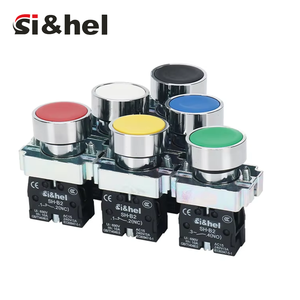 Si & hel 10A 22mm xb2-bạc tự đặt lại điện tử phẳng kim loại push <span class=keywords><strong>button</strong></span> Thiết bị chuyển mạch 6 màu sắc cho thiết bị nhà - Product Image 1