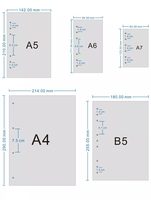 Carnet de notes ligné A5/A6/A7, planificateur mensuel/hebdomadaire, classeur de budget, papier à insérer à 6 anneaux, 90 pages, papier de recharge à feuilles mobiles