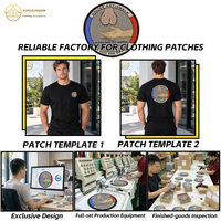 XINGXINDA Patchs brodés OPJ personnalisés de style américain tendance, Étiquettes thermocollantes personnalisées avec LOGO, T-shirts américains