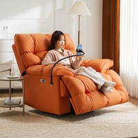 Modernes Luxuriöses Multifunktionales Liegesessel-Schaukelsofa mit Massage und Heizfunktion im Lazy-Style für Entspannung
