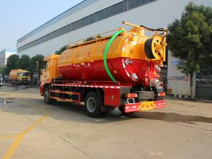 Camión cisterna para aguas residuales Shaanxi Delong, diésel manual, capacidad de 15 metros cúbicos, 4X2 - Product Image 3