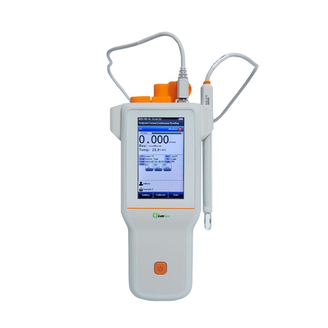 LABTEX Conductivity Meter Portable Lab Handheld TDS Salinity Resistivity Temp EC Testing Analyzer Thermal Electrical Meter
