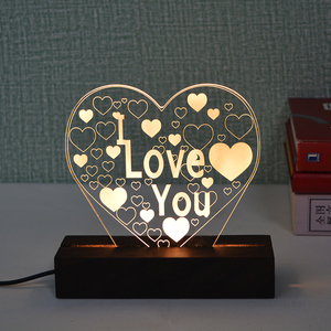Custom 6 inch Rectangle Display Pedestal, Warm Color Rectangle Led <b>Lights</b> Display Base, Crystal Wooden Lighted Stand for Acrylic - Product Image 5