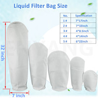 Sac filtrant en nylon de qualité alimentaire, maille de 90 microns et 200 microns, pour liquides