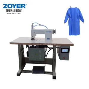 Zoyer ZY-CSB60Q Nova máquina de costura ultrassônica de renda para capa de chuva, roupa de proteção automática com motor confiável