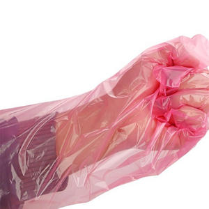 ถุงมือสัตวแพทย์แบบยาวคลุมไหล่สำหรับผสมเทียม สีส้ม - Product Image 3