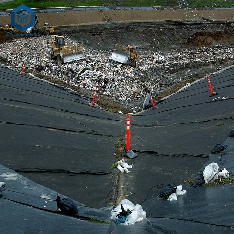 南アフリカの埋立地用の屋外の黒いプラスチック製の池の不浸透性メンブレンライナー