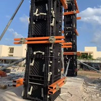 Fabrication de coffrages en plastique avec conception pour la construction de murs de soutènement et de colonnes en ABS modulaire