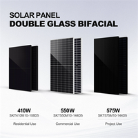 Stock UE Module TOPCon Pv Panneau solaire Panneaux solaires photovoltaïques 430w 400w 500w 450w 550w Panneaux solaires bifaciaux noirs