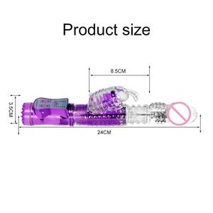 Rotierender <span class=keywords><strong>7</strong></span>-Gang <span class=keywords><strong>Rabbit</strong></span> Vibrator Realistischer Dildo Klitoris-Stimulator Erotisches Sexspielzeug G-Punkt Vibrator Erwachsenen-Sexspielzeug für Frauen - Product Image 6