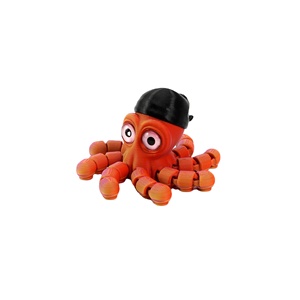 Nouveauté 2026 : Jouet de bureau articulé en PLA imprimé en 3D, pieuvre pirate, cadeau de vacances - Product Image 5