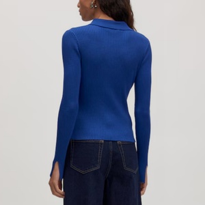 Cárdigan de Punto Transpirable para Mujer, Estilo Informal, Cuello Redondo, Botones, Corte Ajustado, para Primavera y Otoño - Product Image 2