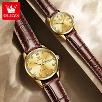 OLEVS 6896 Montre Homme de Luxe Étanche, Ensemble Original de Montres de Couple de Marque