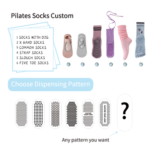 Calcetines de Pilates Antideslizantes y Transpirables de Primera Calidad con Lazos, Marca <span class=keywords><strong>Glacier</strong></span> - Product Image 6