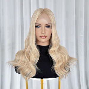 RH23/1001 #   วิกผมทางการแพทย์แบบไหมซิลิโคนรอบขอบ  ทำจากผมแท้  พร้อมแถบกันลื่น  ถักด้วยมือ สำหรับผู้มีภาวะผมร่วง - Product Image 5